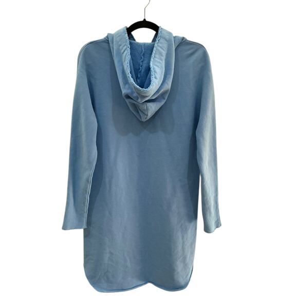 Frank & Eileen Mini James Hooded Dress Size Small Bright Baby Blue Triple Fleece - Picture 5 of 8